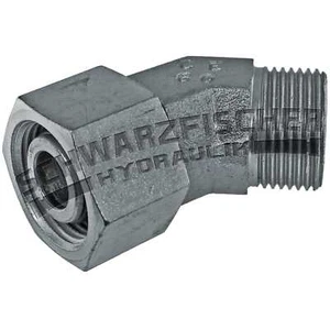Einstellbare Winkelverschraubung 45° Hydraulik Baureihe L Größe wählbar - Bild 1 von 5