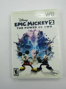 Disney Epic Mickey 2 The Power of Two Nintendo Wii Video Game CIB Complete - Picture 1 of 6