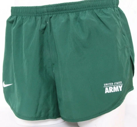 NEW United States US Army Nike Mod Tempo Tie Green Running Shorts Women's M Cover
