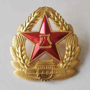 Gorra actual original del ejército chino EPL Bagde PLA Red Star 81 insignia - Imagen 1 de 4
