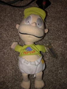 Vintage 1988 Rugrats Nickelodeon Tommy Pickles Reptar Plush 9" Lot Of 2 - Picture 1 of 2