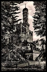 Nikolskoe Berlin Wannsee s/w Postkarte 1962 Havel Wochenendkirche Peter und Paul - Picture 1 of 2