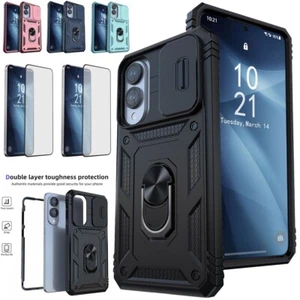 Funda protectora/protector de pantalla con soporte de anillo a prueba de golpes para Samsung Galaxy S25 Edge - Imagen 1 de 52