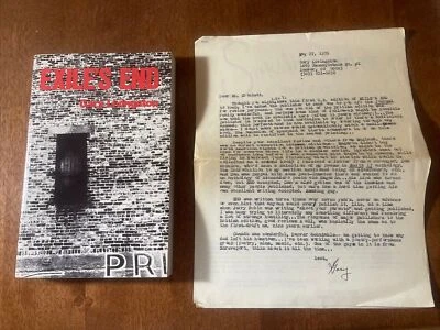 Exile’s End, Gary Livingston First Edition; Signed Book And Typed Letter Signed. - Image 1 of 4