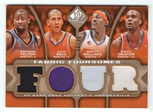 Felton / Bell / Wallace / Okafor 2009-10 SP Game Used 4-Patch Card 26/35 - Picture 1 of 2
