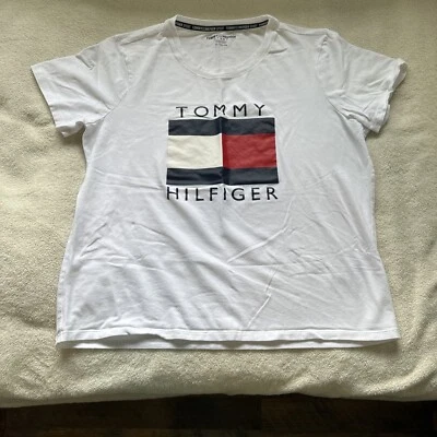 Camisa feminina esportiva Tommy Hilfiger - GG branca - Imagem 1 de 4