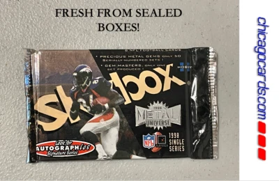 1998 Fleer Skybox Metal Universe HOBBY Pack (Peyton Manning RC Precious Gem/AU)? - Image 1 of 4