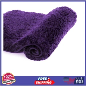 Walensee Bathroom Rug Non Slip Bath Mat for Bathroom (16 x 24 Dark Purple) - Picture 1 of 10