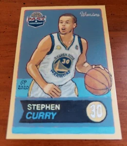 Impresión de tarjeta de arte de baloncesto de Stephen Curry, P&P - Imagen 1 de 2