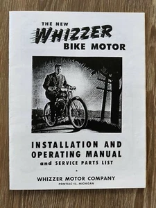 Whizzer H engine installation and operating manual – reprint - Afbeelding 1 van 1