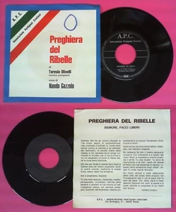 LP 45 7'' NANDO GAZZOLO Preghiera del ribelle TERESIO OLIVELLI APC no cd mc dvd - Picture 1 of 1