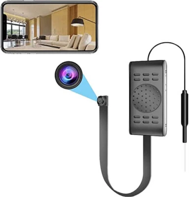 Pulsante Wi-Fi Telecamera Mini Videocamera di Sorveglianza Installazione Cam Rilevatore di Movimento X17 - Immagine 1 di 3