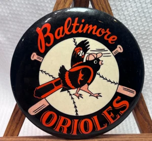 1950's Baltimore Orioles Button Pin Baseball Vtg Sports Maryland Pinback - Picture 1 of 12