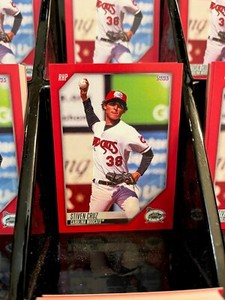 Stiven Cruz 2022 Carolina Mudcats #5 Milwaukee Brewers Rookie (RC) Choice