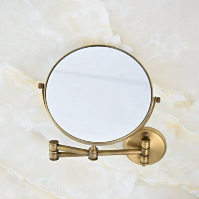 Antique Brass Beauty Makeup Cosmetic Double-Sided Magnifying 3x Mirror yba635 - Image 1 of 4