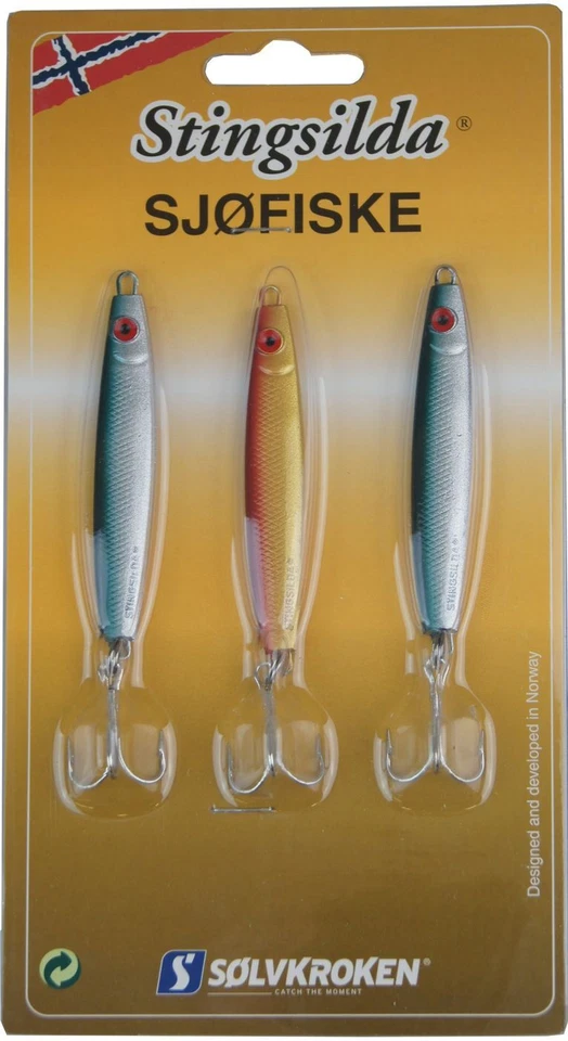 Solvkroken Stingsilda - 3 Pilker, Pilkköder, Meeresköder, Dorschpilker - Bild 1 von 1