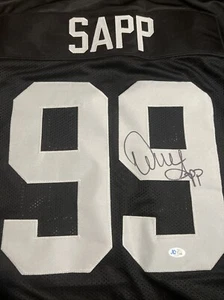 Las Vegas Raiders Warren Sapp Signed Jersey With COA Raiders Buccaneers - Picture 1 of 5