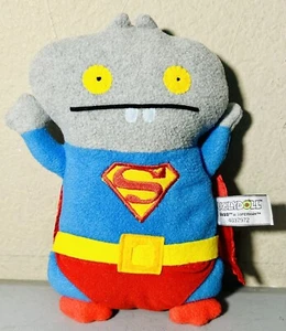 2013 Gund Uglydoll Babo as SUPERMAN 10” Plush w Cape DC Comics Stuffed Toy Rare - Picture 1 of 2