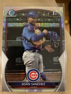 2023 Bowman Chrome Adan Sanchez 1st Mojo Refractor #BCP-219 - Cubs - Image 1 of 2