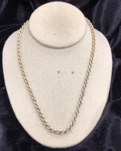 Sterling Silver 925 Thick & Chunky Rope Style Necklace 20" LL691 - Picture 1 of 4