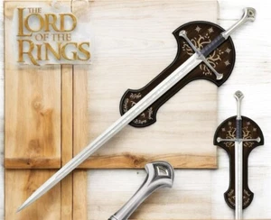 Lord of The Rings Anduril Sword of Narsil The King Aragorn Sword & Wall Plaque - Picture 1 of 7