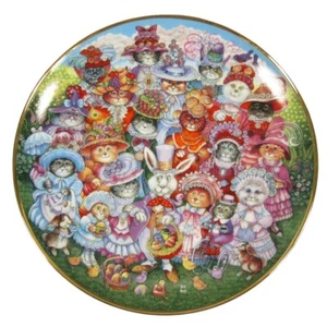 Ostern Purrade Sammelteller Parade Urlaub Katzen Bill Bell Porzellan - Bild 1 von 5