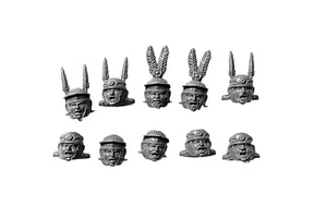 ROMAN OFFICER HEADS 10x 28mm sprue JobLot Bits HISTORICAL HAIL CAESAR WARHAMMER - Picture 1 of 1