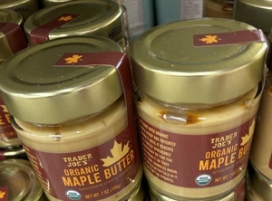 2 Gläser Trader Joe's Bio Ahornbutter cremig limitiert saisonal 7oz 🍁🍁 - Bild 1 von 5