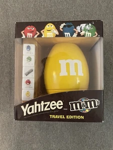 NEW NOS Yahtzee M&M Yellow Cup Travel Edition Game 2008 Hasbro Collectors - Picture 1 of 1