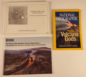 Vintage Geologischer Führer zur Insel Hawaii + Geschichte Hawaiianisches Vulkanobservatorium - Bild 1 von 24
