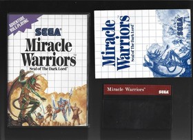 Sega Master System MIRACLE WARRIORS w/Cartridge, Instructions, Box, MAP (CIBM)