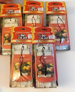 Yankee Candle car fragrance Macintosh Lot Of 5 - Picture 1 of 2