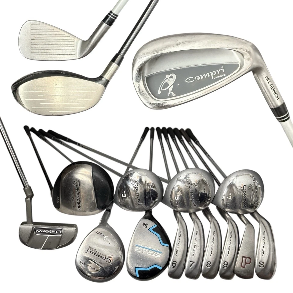 TaylorMade Nicklaus Women’s RH Golf Club Set (Driver Reg Flex) Graphite & Steel - Image 1 of 4