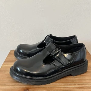 Scarpe Mary Jane Dr. Martens nere in vernice per bambina taglia 2 - Foto 1 di 10