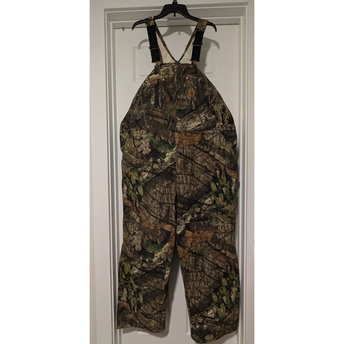 パンツ Carhartt Duck Hunting Overalls CARHARTT 104031 - Quilt Lined Washed Duck Bib Overalls - Dark Brown
