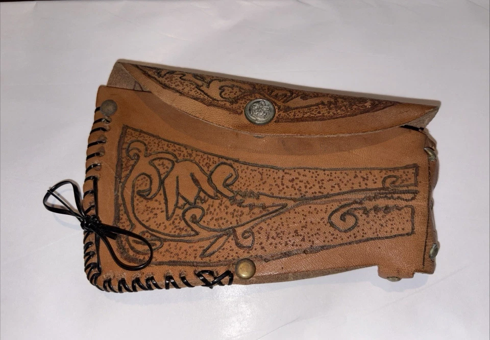 Funda de cuero vintage para cabeza de hacha Foto 1 de 4