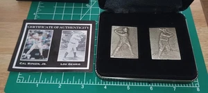 1995 Highland Mint Cal Ripken Jr Lou Gehrig - .999 Silver Mini Card Set 251/500 - Bild 1 von 17