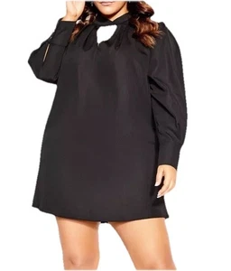 Yours & Evans City Chic Range Obsession Bnwt Size Xl 22 Twist Neck Long Sleeves - Picture 1 of 9