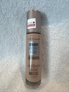 NEW Maybelline Dream Radiant Liquid Hydrating Foundation, 30 Ivory Beige 1oz - Picture 1 of 8