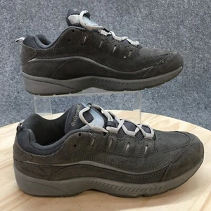 Easy Spirit Shoes Womens 9.5 W Romy Sporty Low Sneakers Gray Suede Leather - Picture 1 of 16