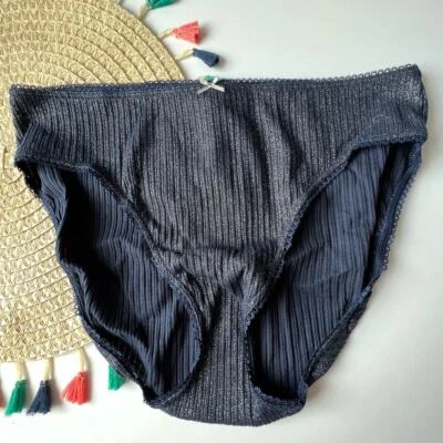 Victoria’s Secret Let It Snow Brief Panty Noir Azul Marino XL Nuevo Foto 1 de 4