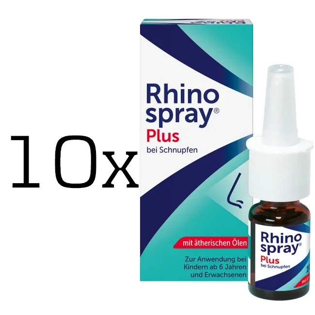 10x Rhinospray plus Nasenspray 10 ml, PZN 07610138 - Bild 1 von 1