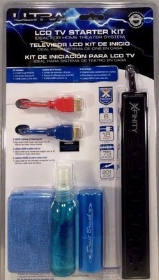 Ultra - U12-42409 - LCD TV Screen Cleaner Kit 2x 3' (1.8m) HDMI Cables, 6 Outlet - Image 1 of 3