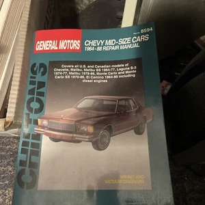 Chevy Chevelle El Camino 1964-1988 Service Repair Manual Engine Wiring Diagrams - Picture 1 of 3