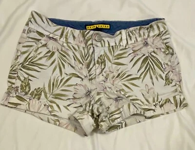 Prince & Fox Damas Junior Beachcomber PANTALONES CORTOS-4-Algodón Floral Elástico-Puños-Cremallera Foto 1 de 4