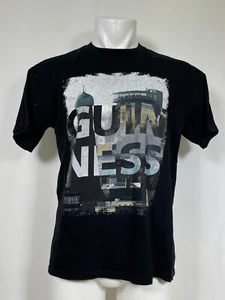 Guinness Original Dublin Ireland Brewery Photo Black T-Shirt Men's LARGE - Picture 1 of 9