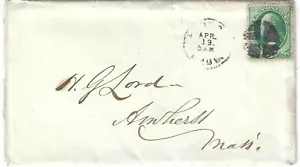 US Sc# 147 used on cover ,1871 letter J.Sears estate included & fancy cancel - Picture 1 of 4
