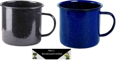 MILTEC Western Trinkbecher Tasse Becher Kaffeetasse Email Camping Feldtasse 350/680ml