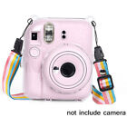 Shiny Crystal Camera Case for Fujifilm Instax Mini 12 Clear Cover Bag with Strap