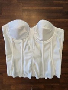 Corsé formal/boda blanca nupcial David's - talla 36C - Imagen 1 de 7